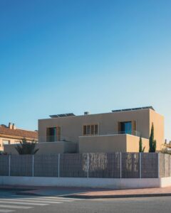 Modern energy-efficient house with clean design