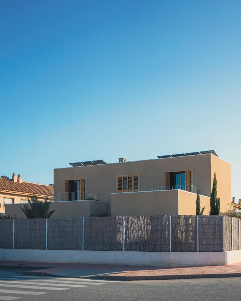 Modern energy-efficient house with clean design