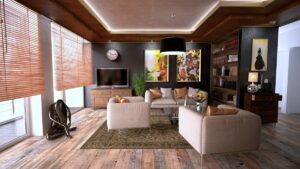 Double glazed window in a modern home