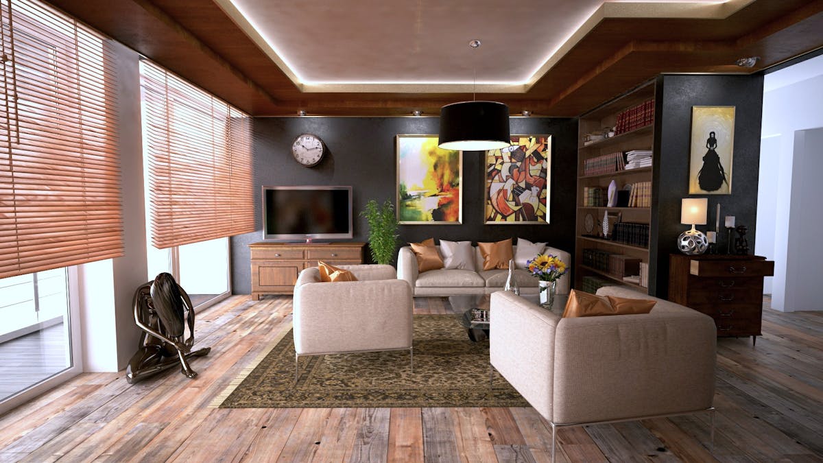 Double glazed window in a modern home