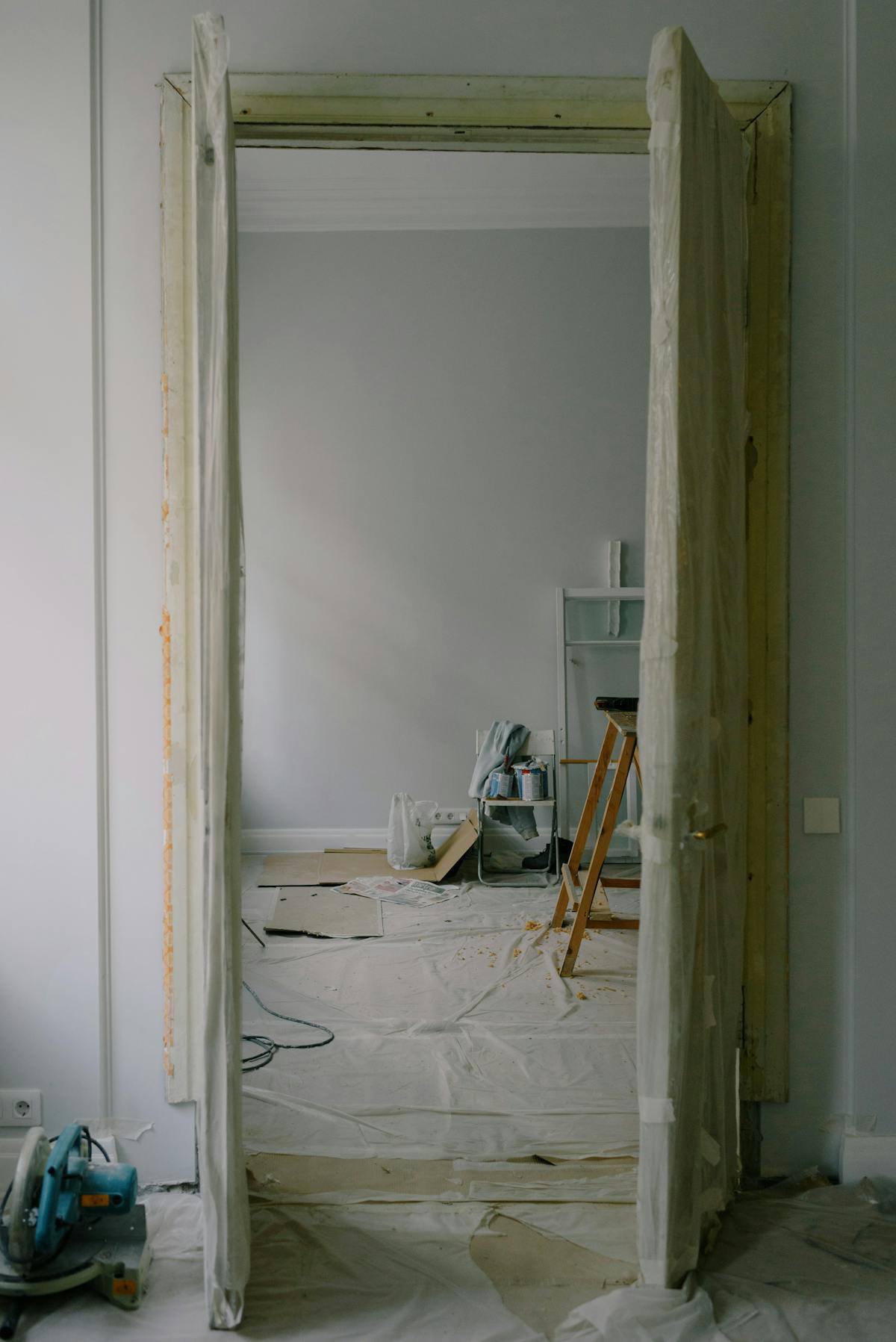 Engineer inspecting a heating system