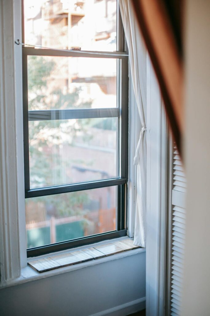 Double glazed windows on a residential property
