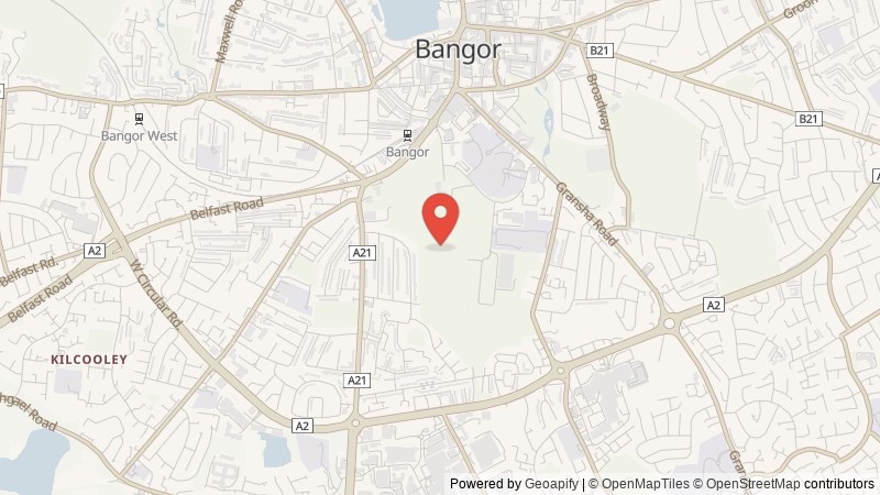 Map of Bangor, Ards and North Down