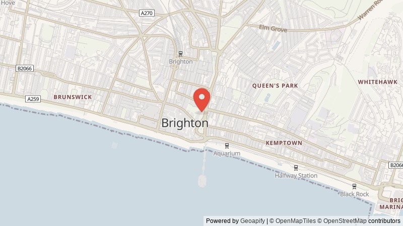 Map of Brighton, East Sussex