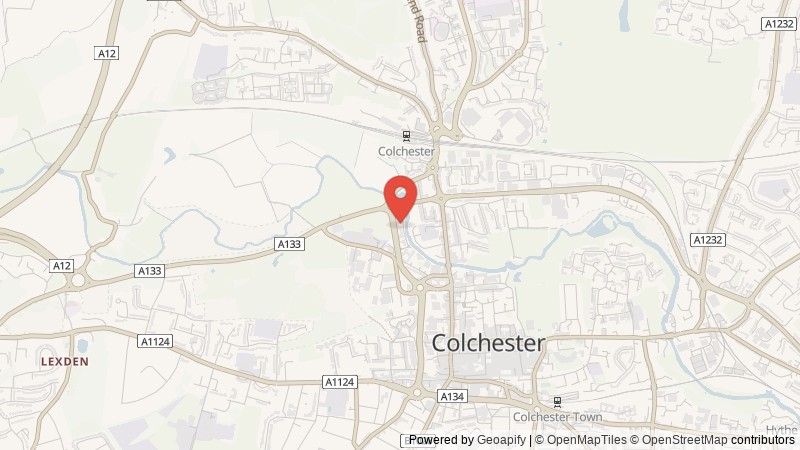 Map of Colchester, Essex