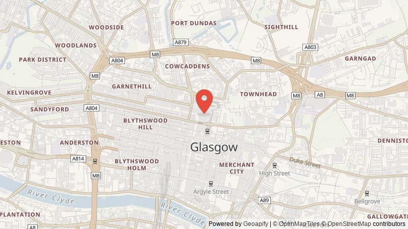Map of Glasgow, Lanarkshire