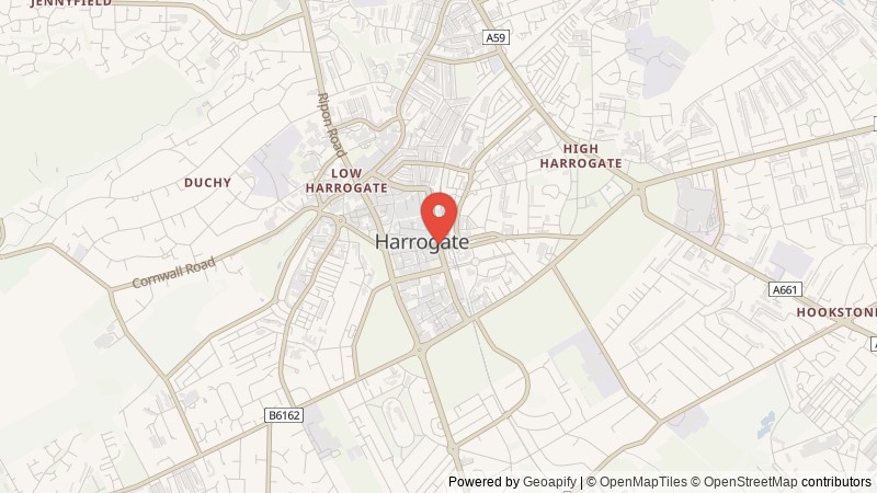 Map of Harrogate, North Yorkshire