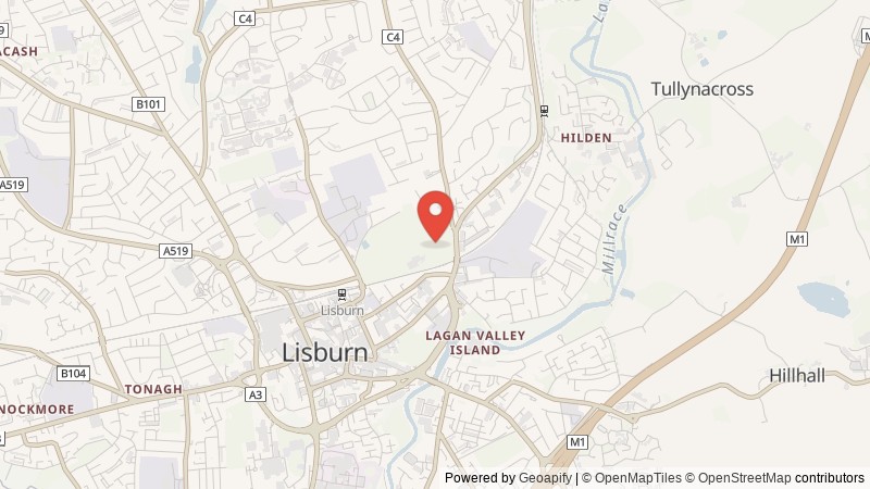 Map of Lisburn, Lisburn and Castlereagh