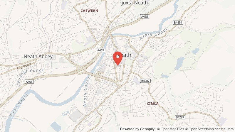Map of Neath, Neath Port Talbot