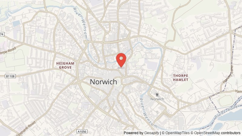 Map of Norwich, Norfolk