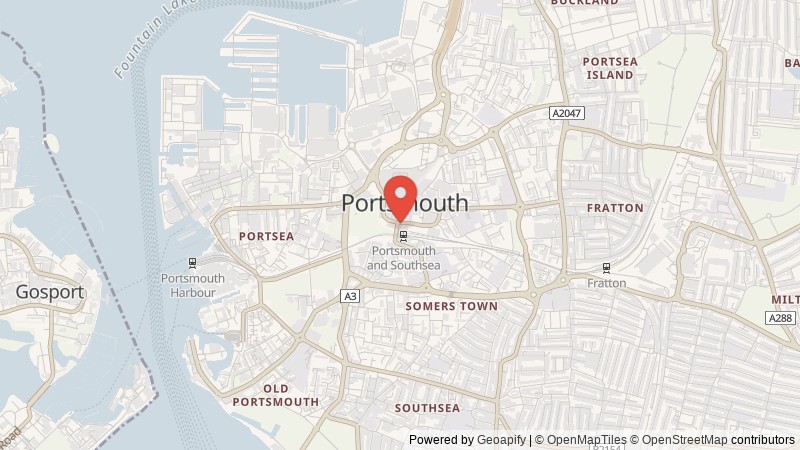 Map of Portsmouth, Hampshire