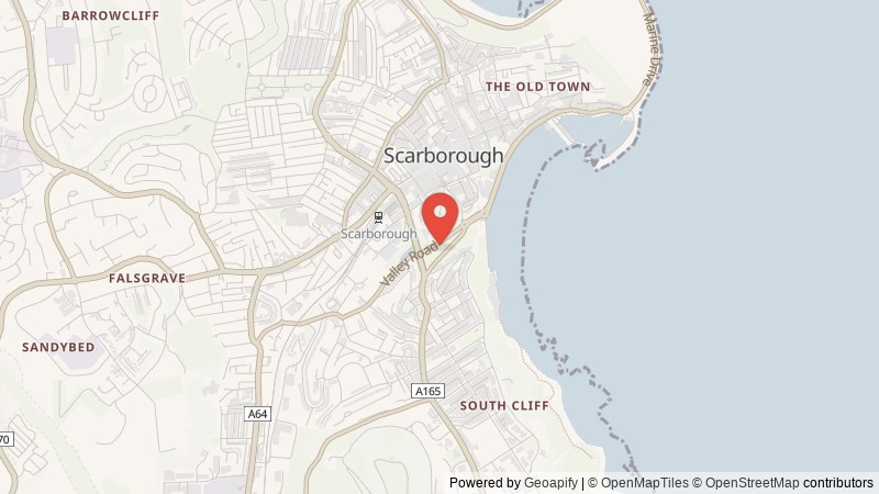 Map of Scarborough, North Yorkshire