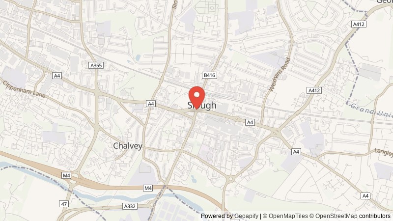Map of Slough, Berkshire