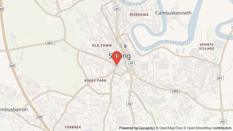 Map of Stirling, Stirling