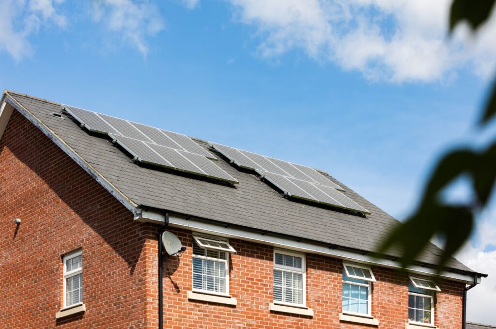 UK home exterior with energy upgrades
