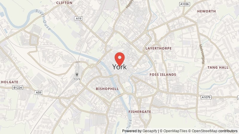 Map of York, North Yorkshire