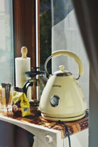 Electric kettle on a kitchen counter